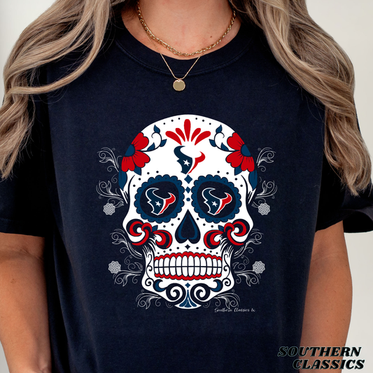 Houston Texans Sugar Skull