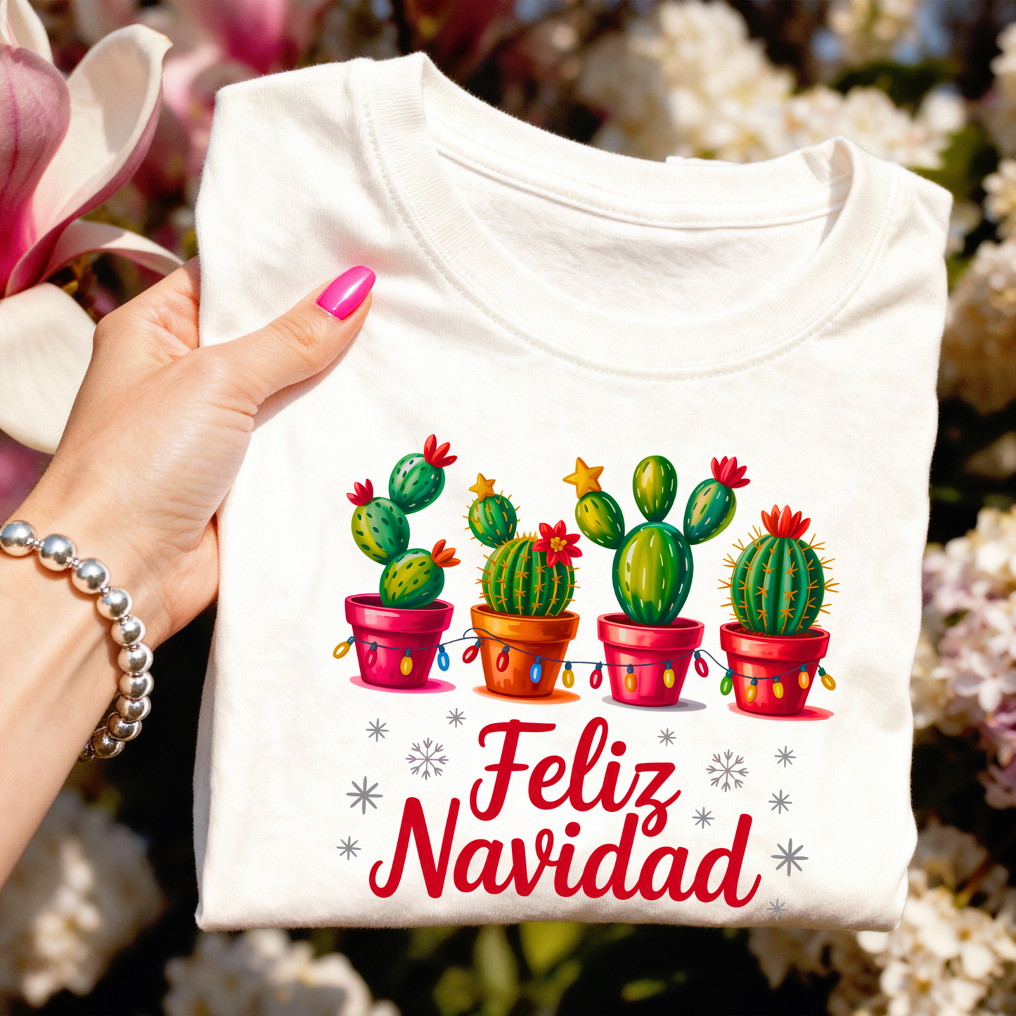 Feliz Navidad Cactus Tee