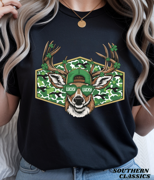 St. Patrick's - Camo Lucky Deer