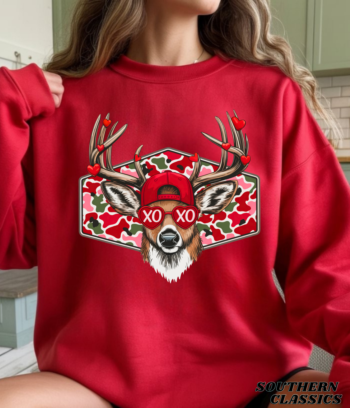 Valentine's Hunting Camo Deer Tee