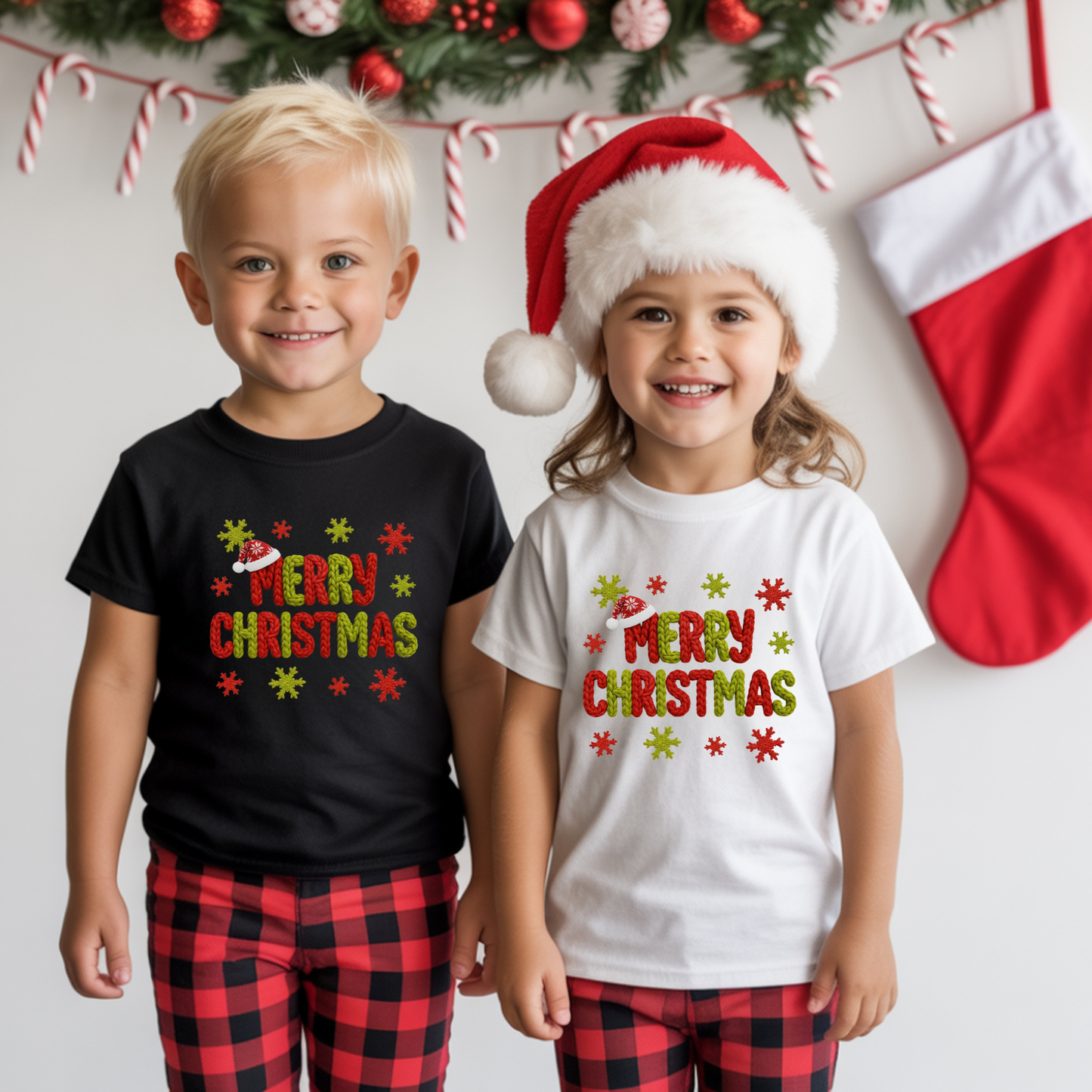 Merry Christmas Faux Stitch