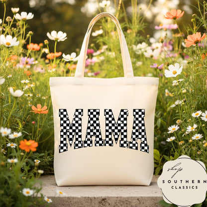 MAMA Checkered Retro Tee
