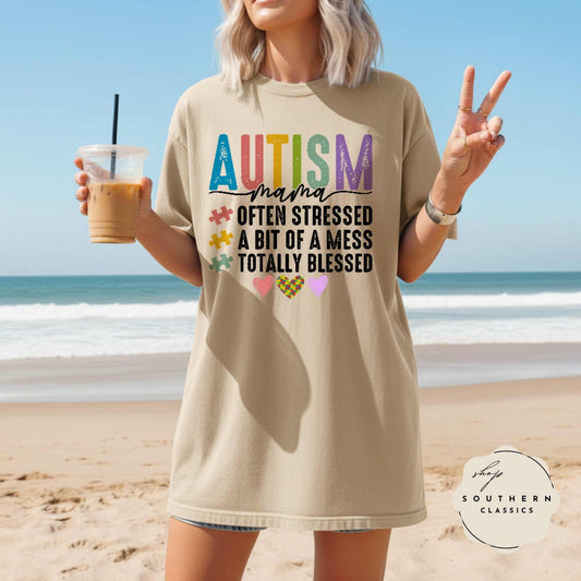 Autism MAMA - Totally Blessed Tee