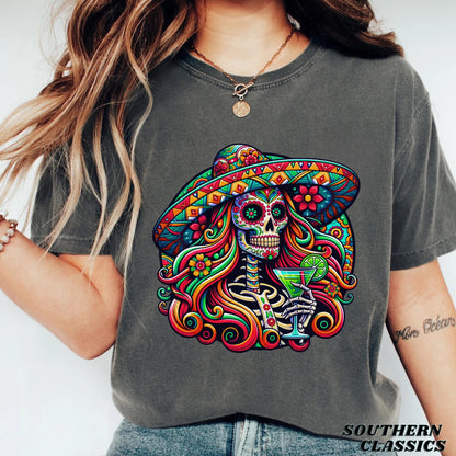 Vibrant Dia de los Muertos T-Shirt