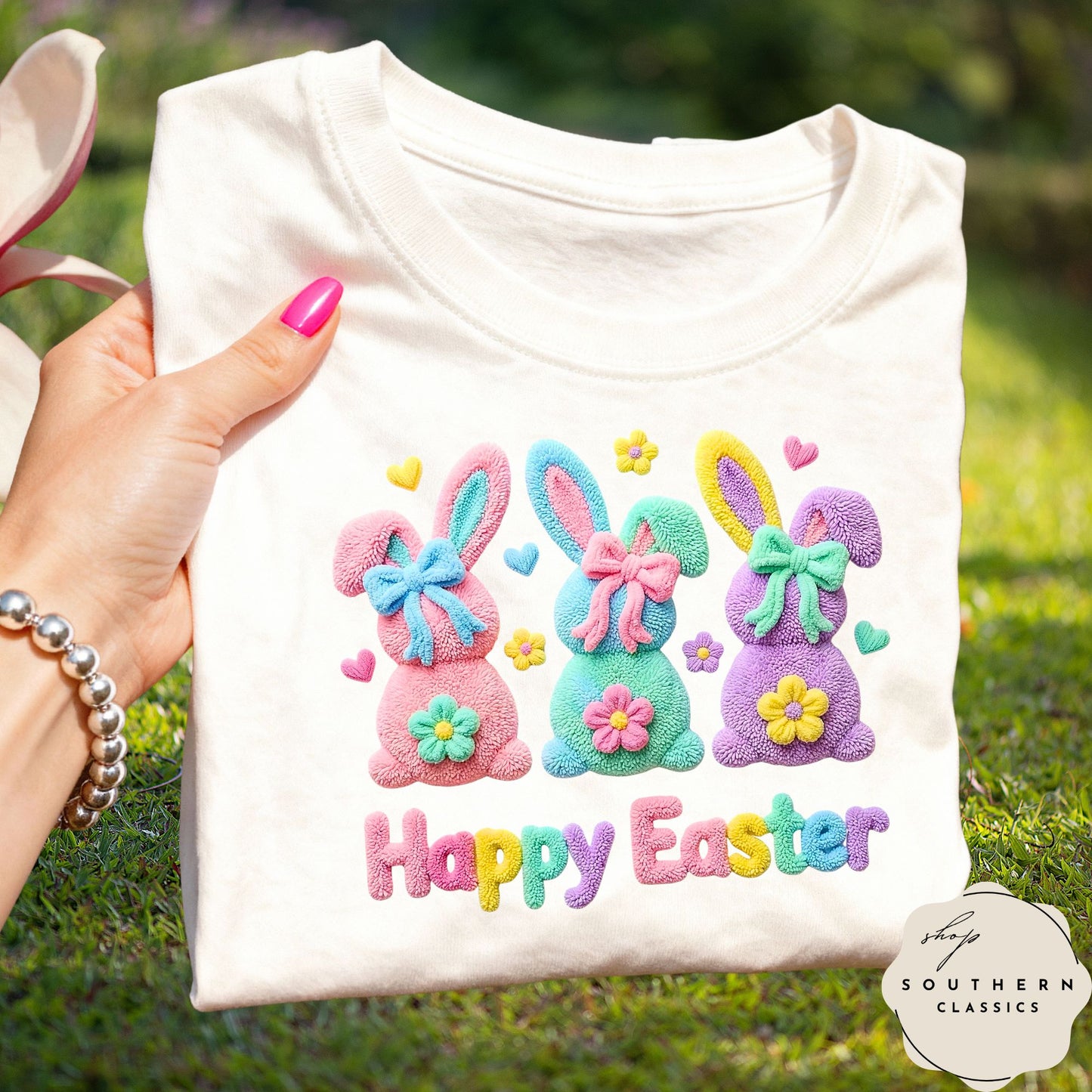 Easter - Faux Yarn Bunnies