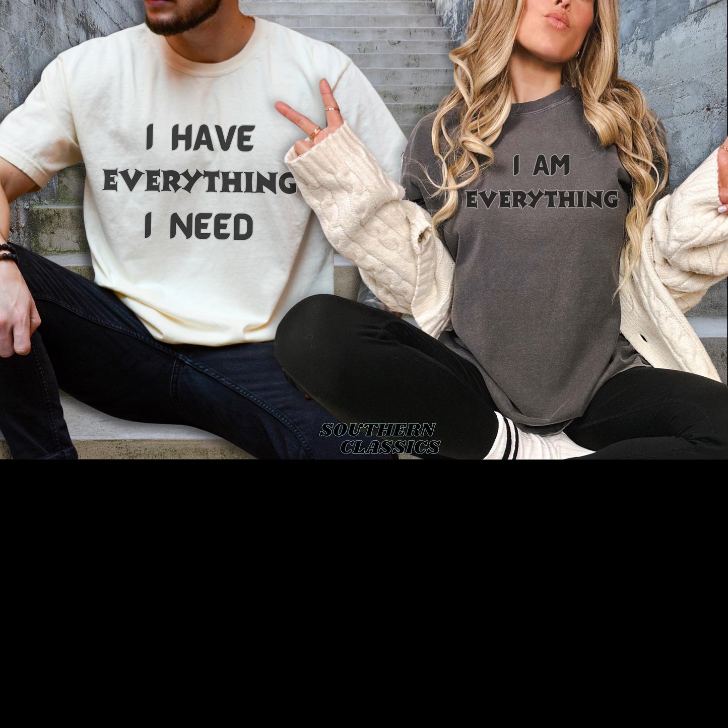 Couples Matching Shirt Set: I Have Everything, Relationship Goals Tee