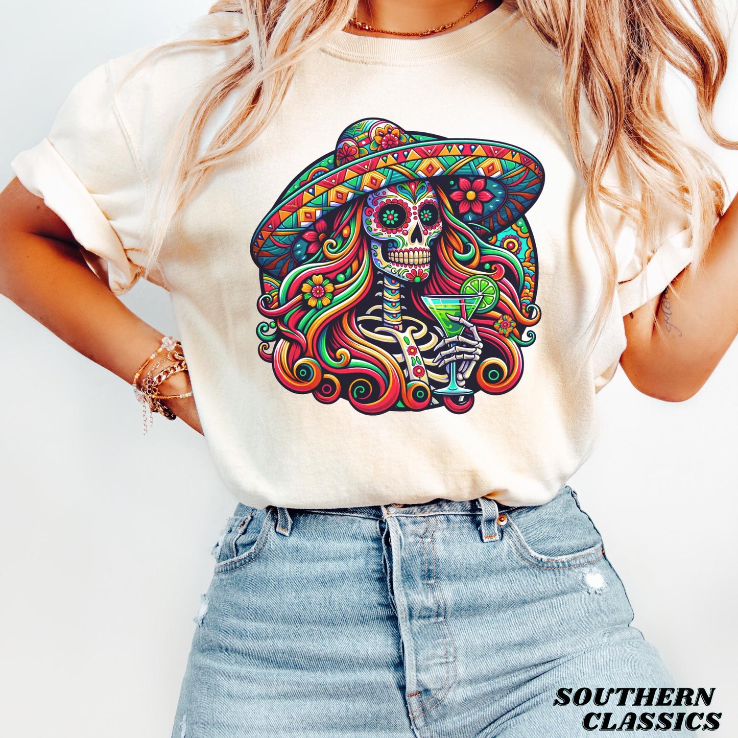 Vibrant Dia de los Muertos T-Shirt