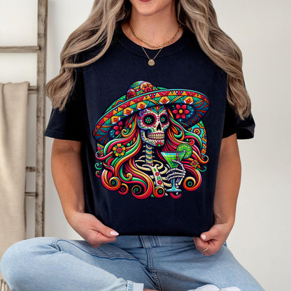 Vibrant Dia de los Muertos T-Shirt