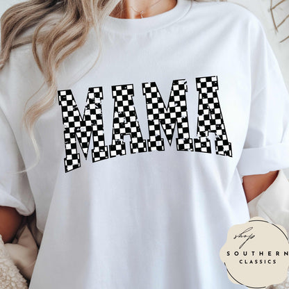 MAMA Checkered Retro Tee