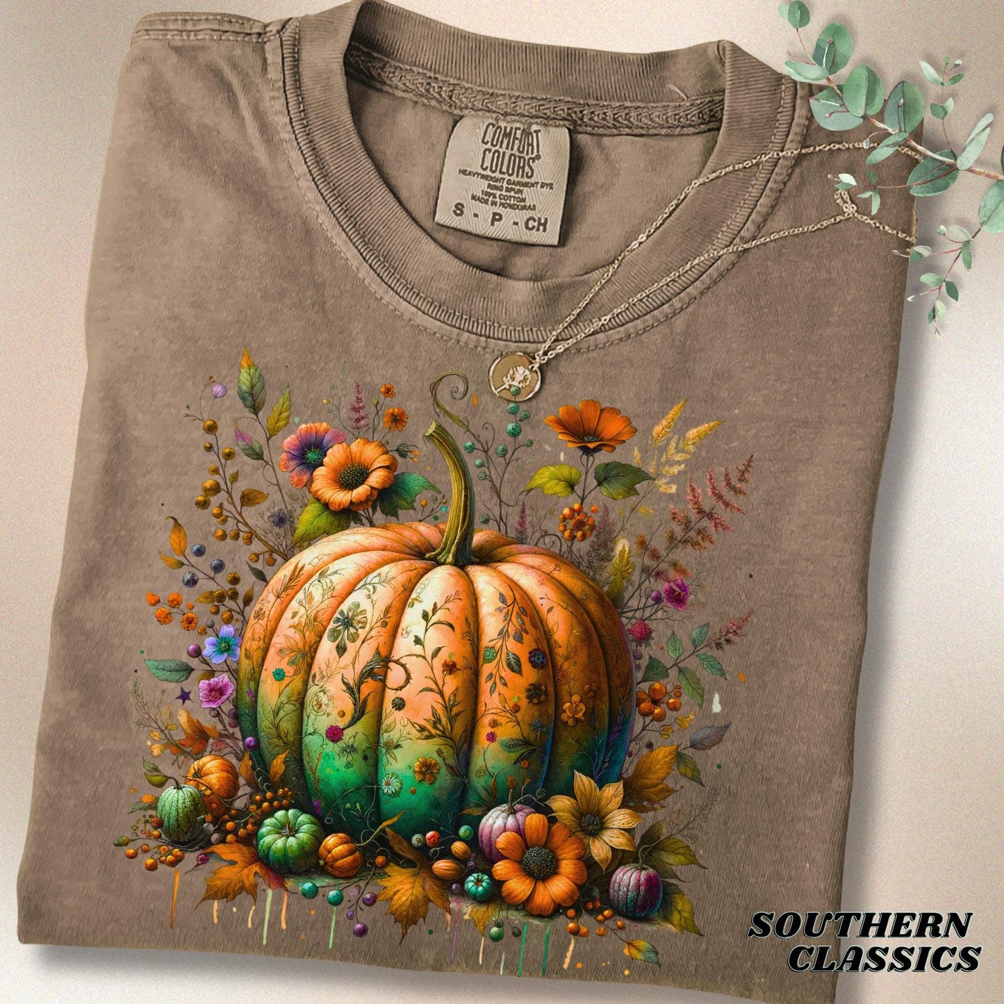 Pumpkin Floral T-Shirt