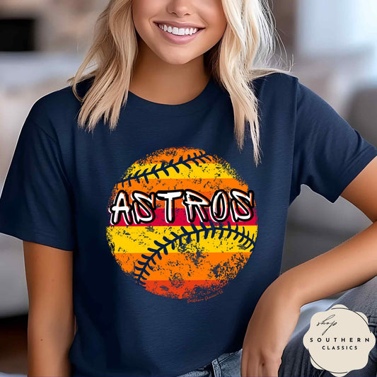 Astros Baseball Grunge