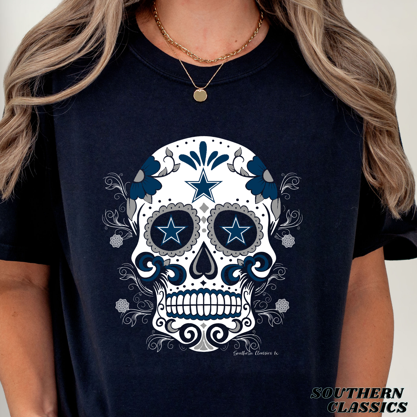 Dallas Cowboys Sugar Skull