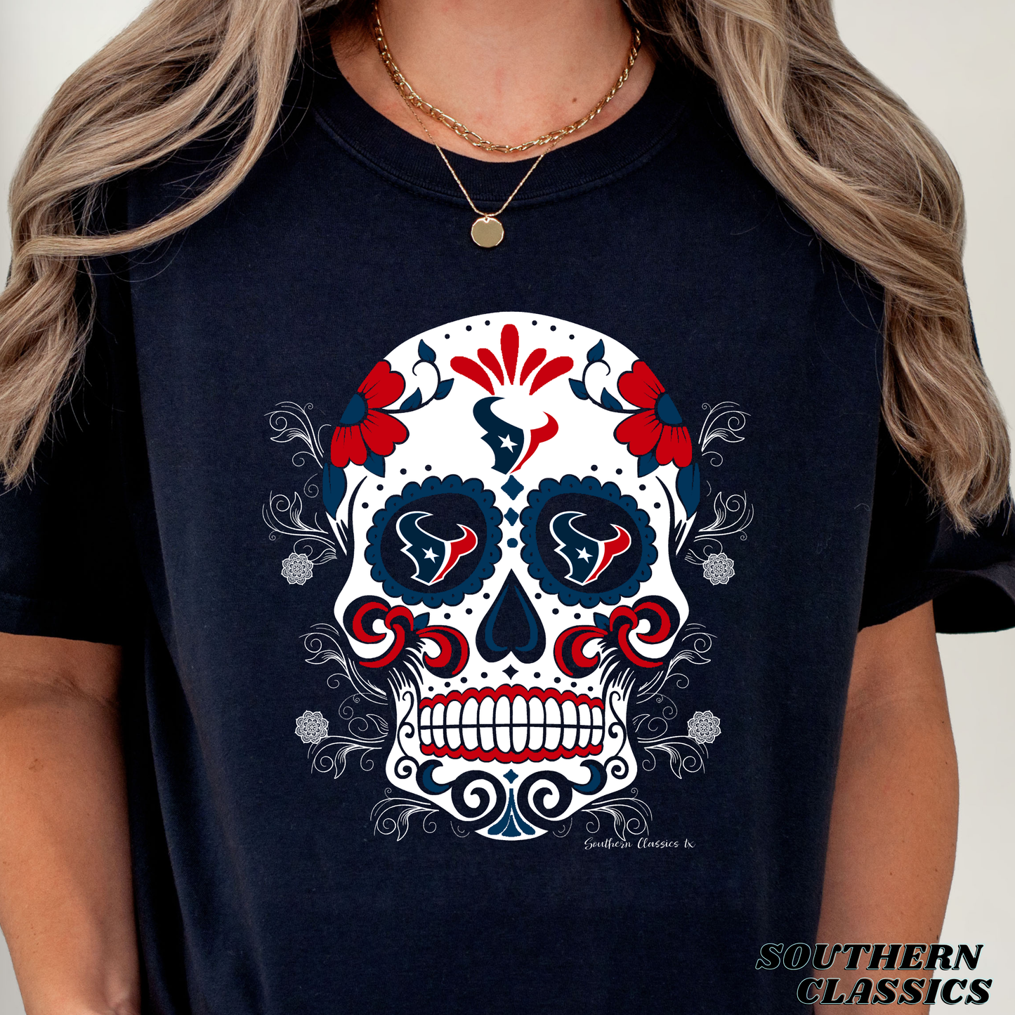 Houston Texans Sugar Skull