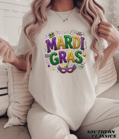 Mardi Gras - Faux Yarn Tee
