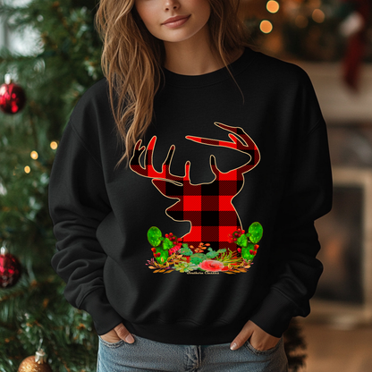 Christmas Plaid Deer