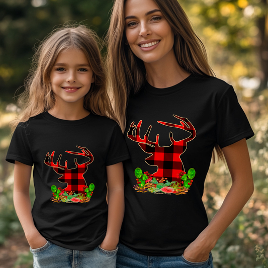 Christmas Plaid Deer (Youth)