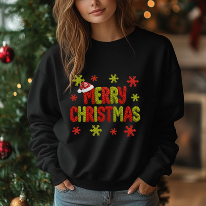 Merry Christmas Faux Stitch