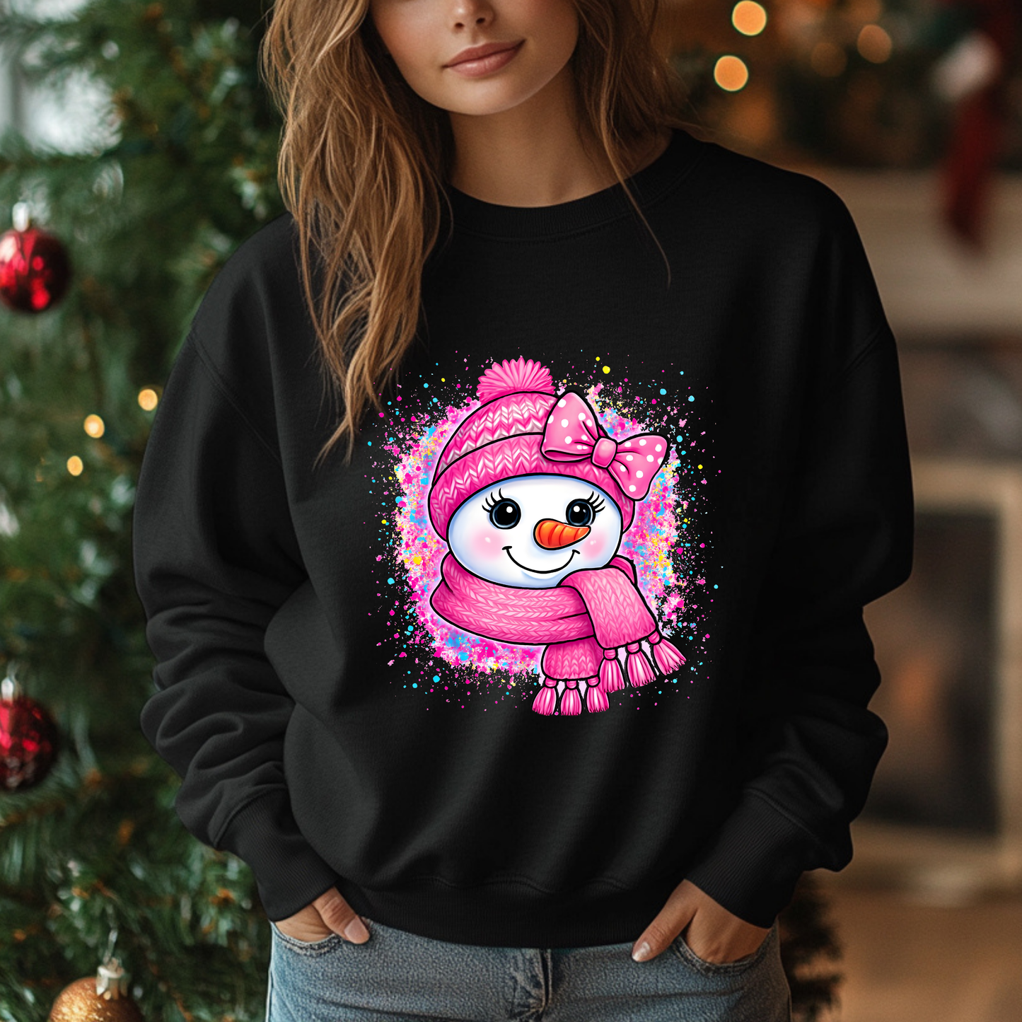 Pink Snowman