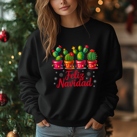 Feliz Navidad Cactus Tee