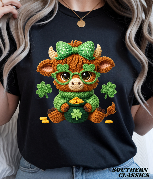 St. Patrick's - Faux Highland Cow