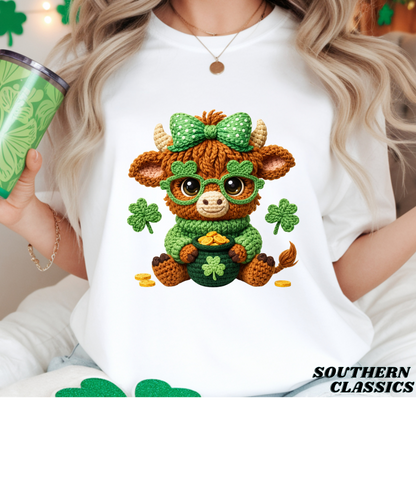 St. Patrick's - Faux Highland Cow