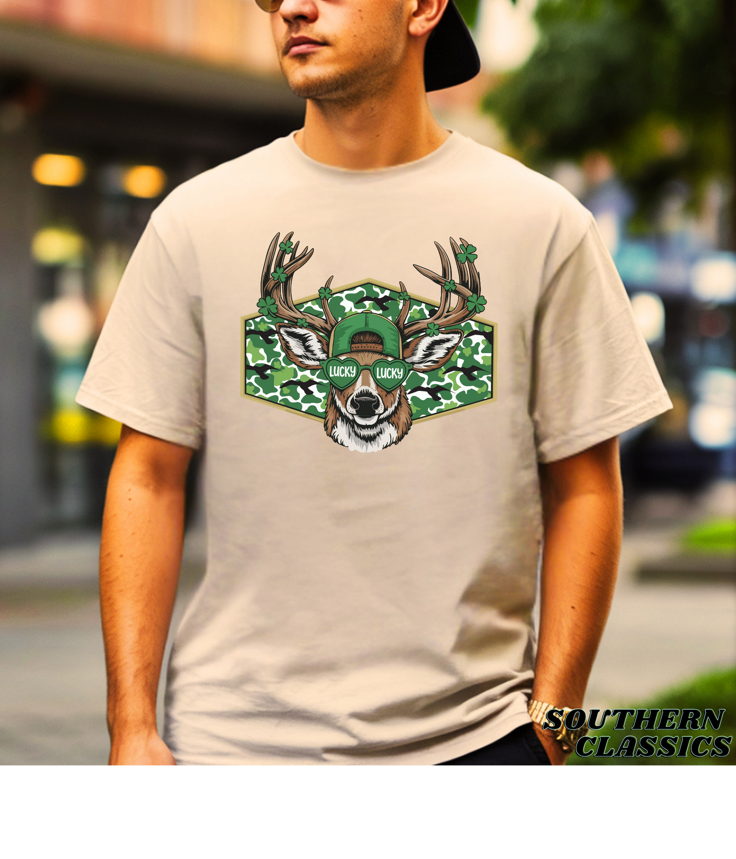 St. Patrick's - Camo Lucky Deer