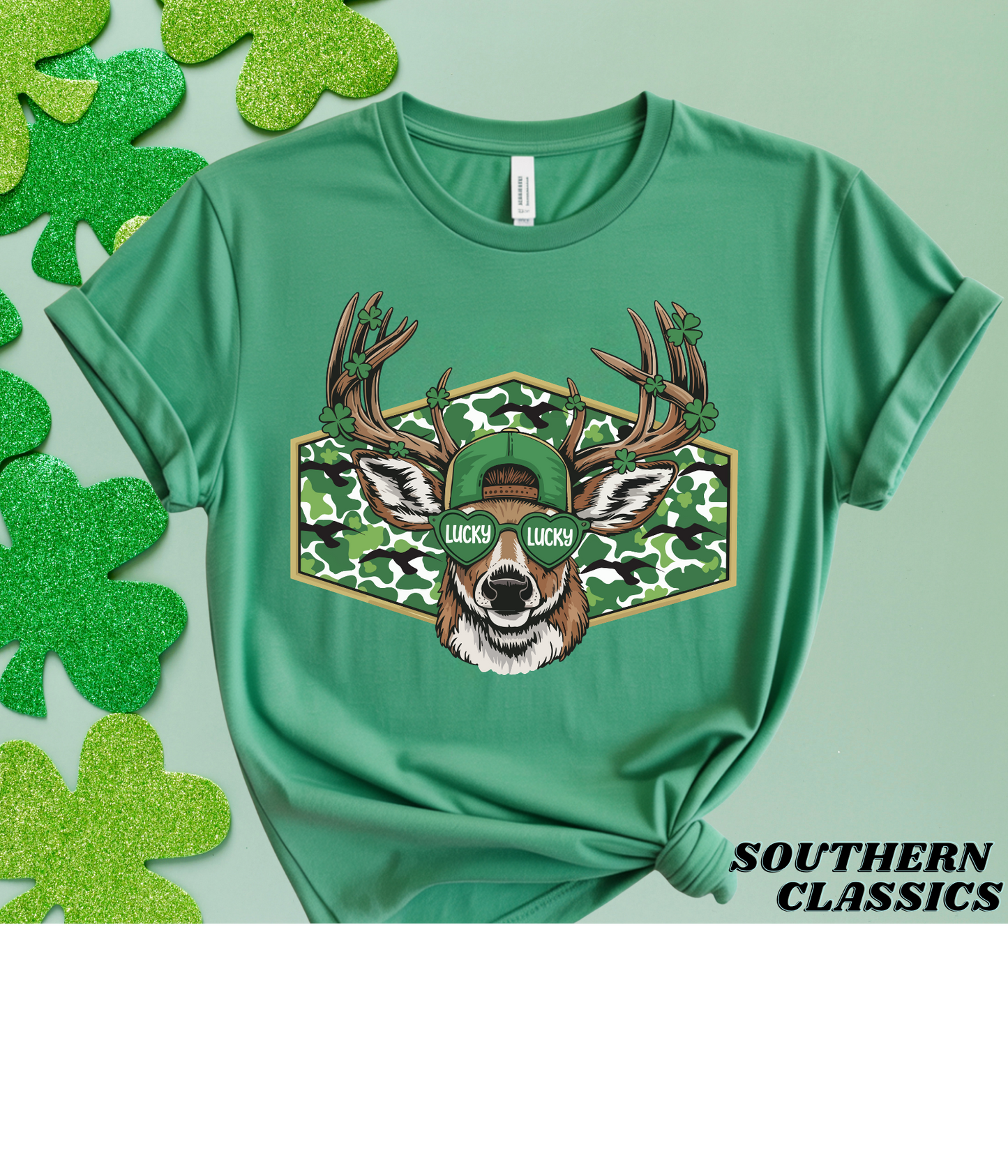 St. Patrick's - Camo Lucky Deer