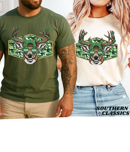 St. Patrick's - Camo Lucky Deer