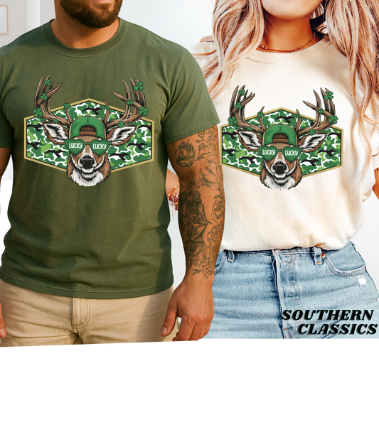St. Patrick's - Camo Lucky Deer