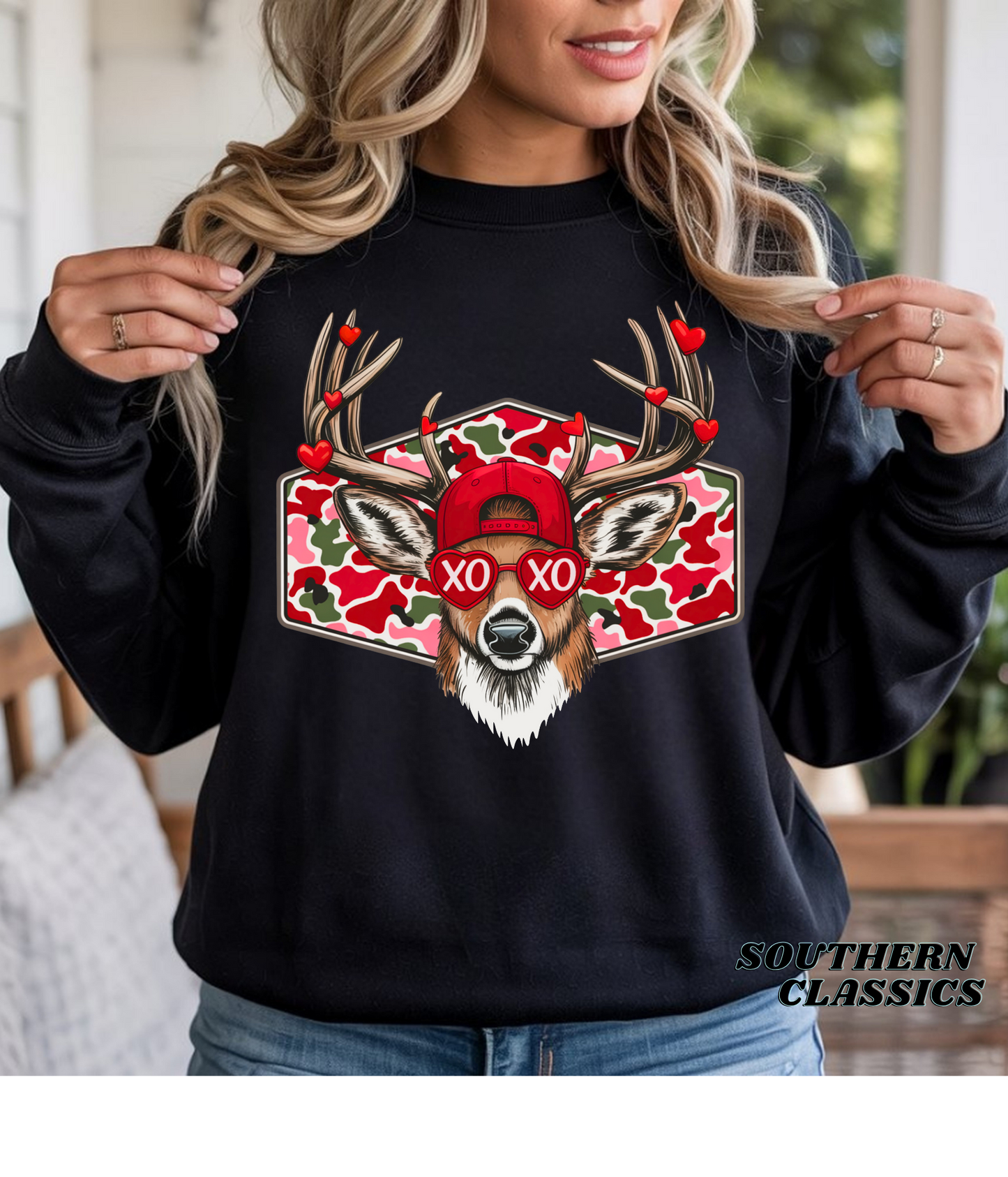 Valentine's Hunting Camo Deer Tee