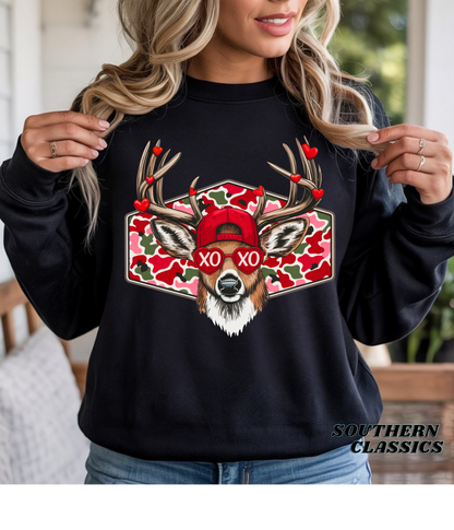 Valentine's Hunting Camo Deer Tee