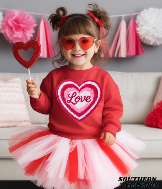 Valentine's LOVE Heart - Youth Tee