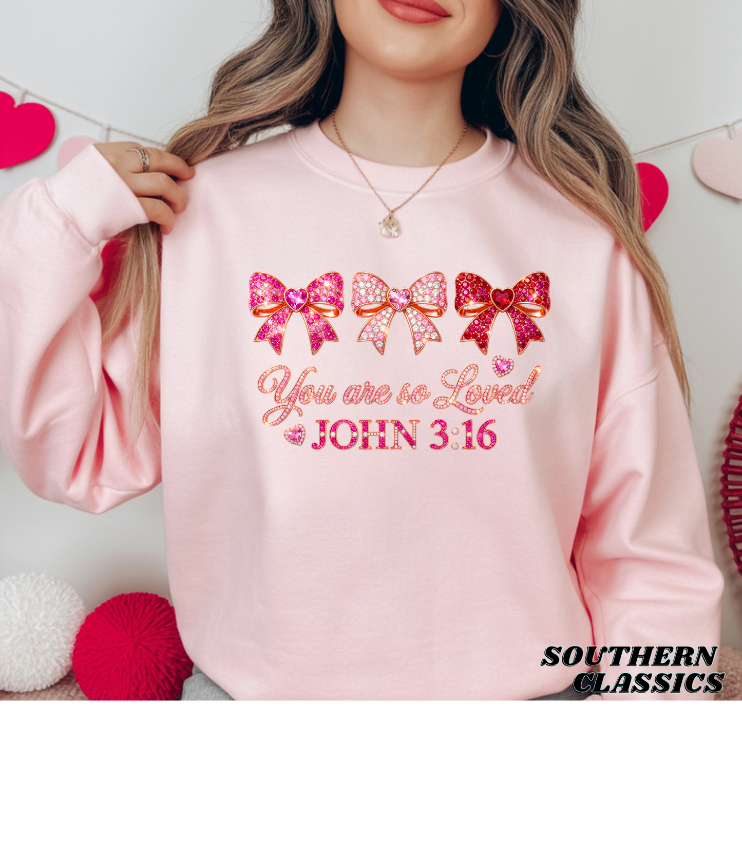 You are so loved - Rhinestone print tee