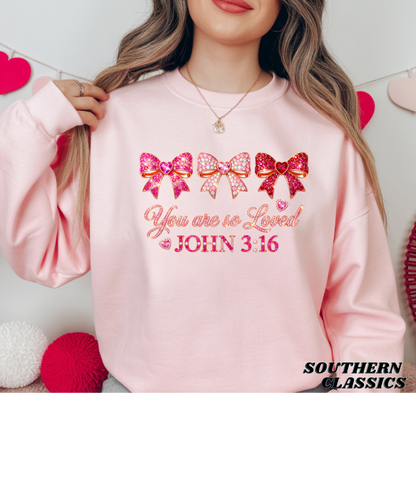 You are so loved - Rhinestone print tee