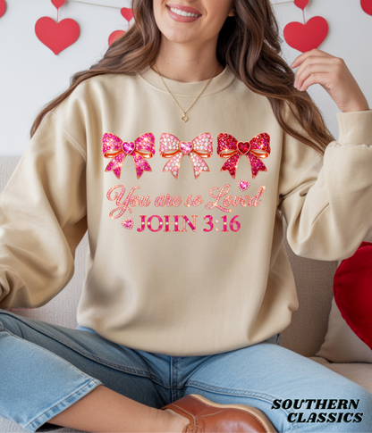You are so loved - Rhinestone print tee