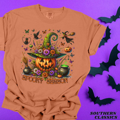 Spooky Season T-Shirt, Halloween T-Shirt, Unisex Graphic Tee, Fall Fashion, Witchy Vibes, Pumpkin Design, Festive Apparel