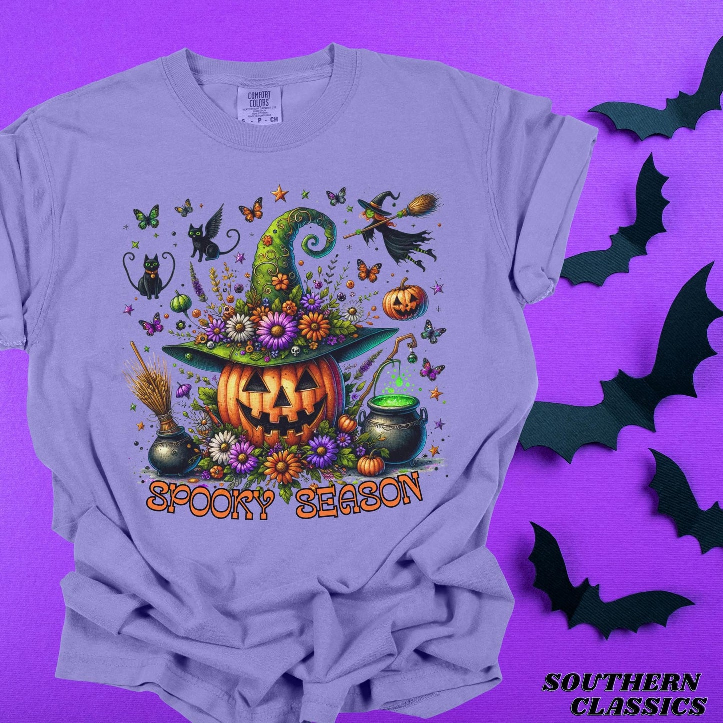 Spooky Season T-Shirt, Halloween T-Shirt, Unisex Graphic Tee, Fall Fashion, Witchy Vibes, Pumpkin Design, Festive Apparel