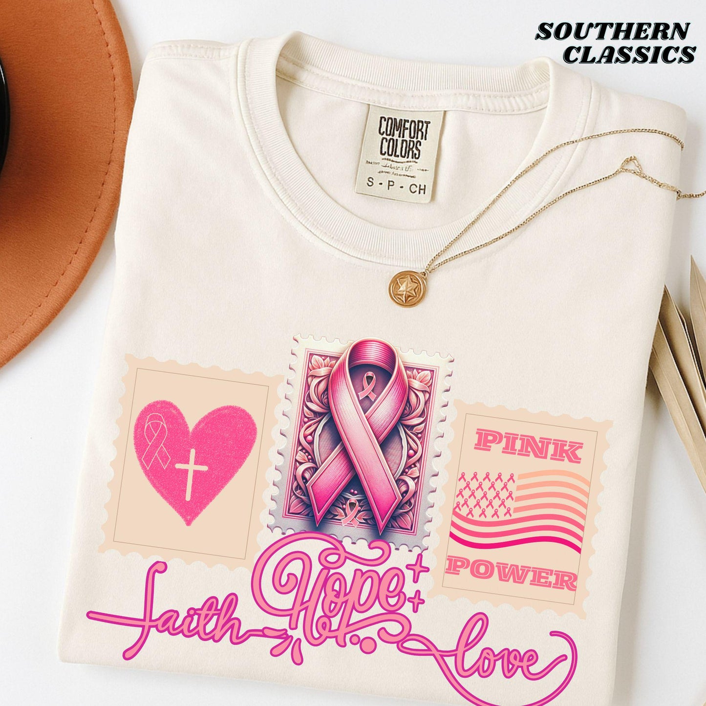 Breast Cancer Awareness T-Shirt, Faith, Hope, Love Shirt, Pink Ribbon Tee