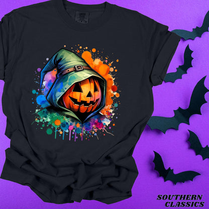 Spooky Pumpkin Watercolor T-Shirt - Halloween Tee