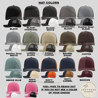 Custom Leather Patch Trucker Hat | Richardson 6 Panel