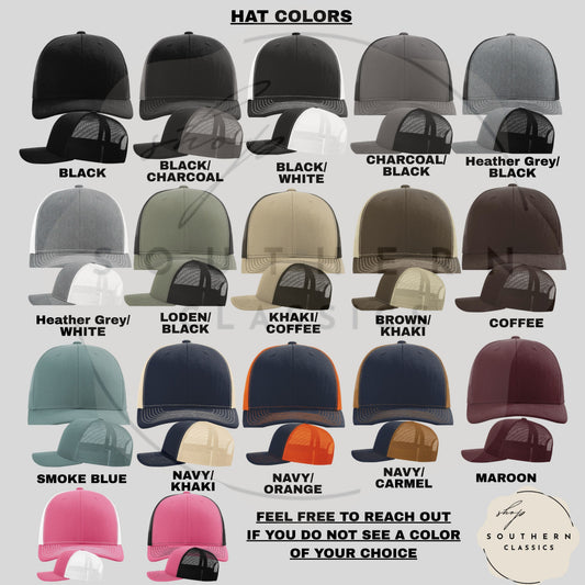 Custom Leather Patch Trucker Hat | Richardson 6 Panel